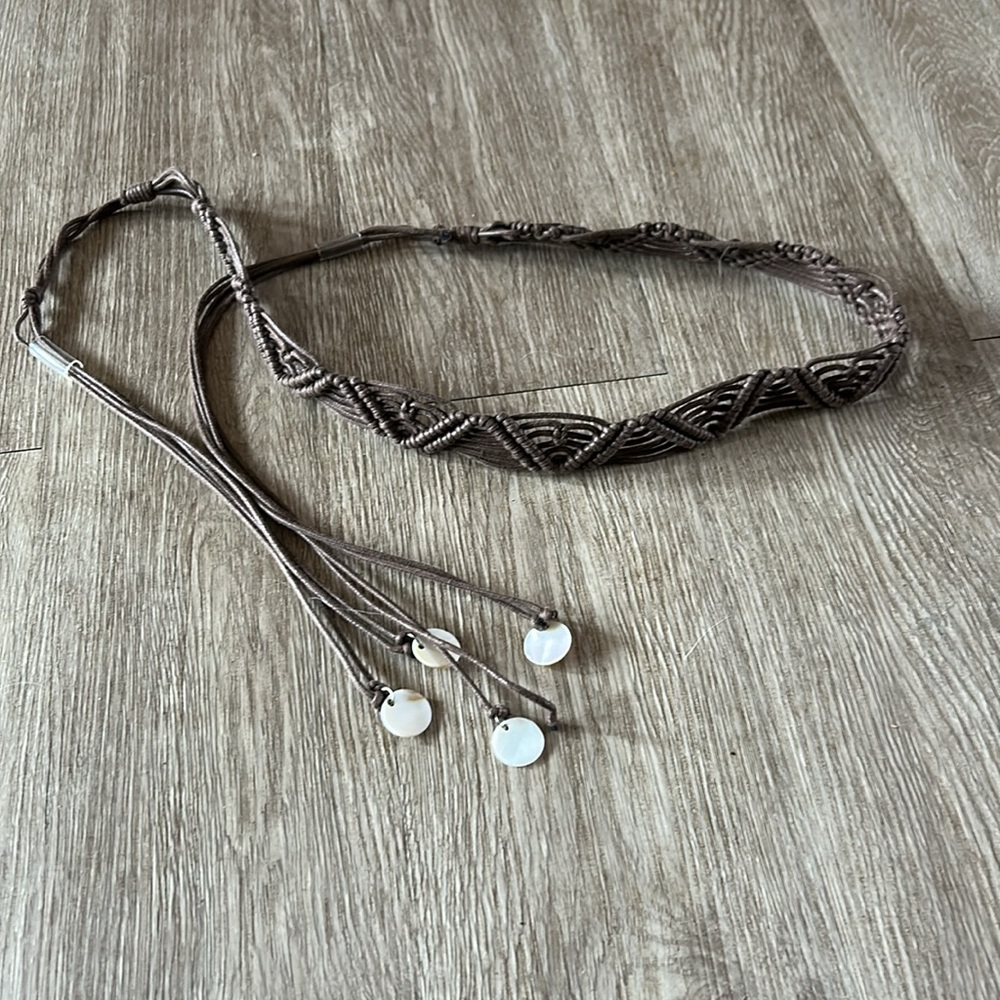Braided shell belt